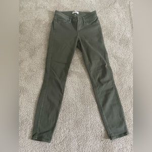 Olive Green Paige Verdugo Ankle Pants